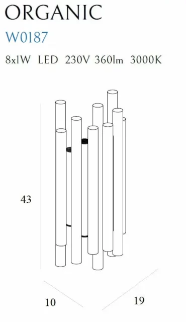 Wall lamps → Maxlight W0187 Organic