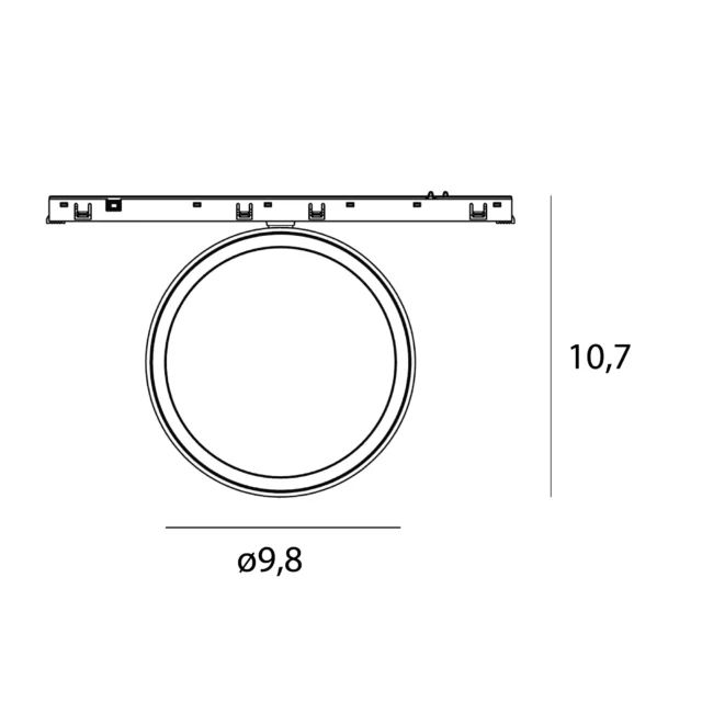 Systemy Szynowe → Micro11 → Oprawy → Maxlight N9011Z Micro11 Plafon 12W  Zigbee