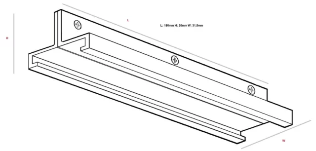 Systemy Szynowe → Systemy Szynowe 3-Fazowe → Akcesoria → Maxlight MHT1-P2-WH Uchwyt do szyn długi