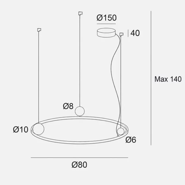 Lampy wiszące → Maxlight P0702 Solaris