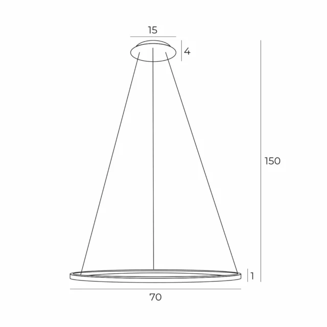 Lampy wiszące → Maxlight P0494 Queen 70cm