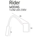 Aplice de perete → Maxlight W0046 Rider
