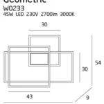 Appliques murales → Maxlight W0233D Geometric