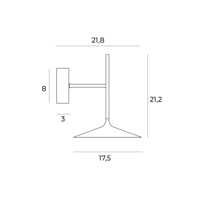 Appliques murales → Maxlight W0304 Hana