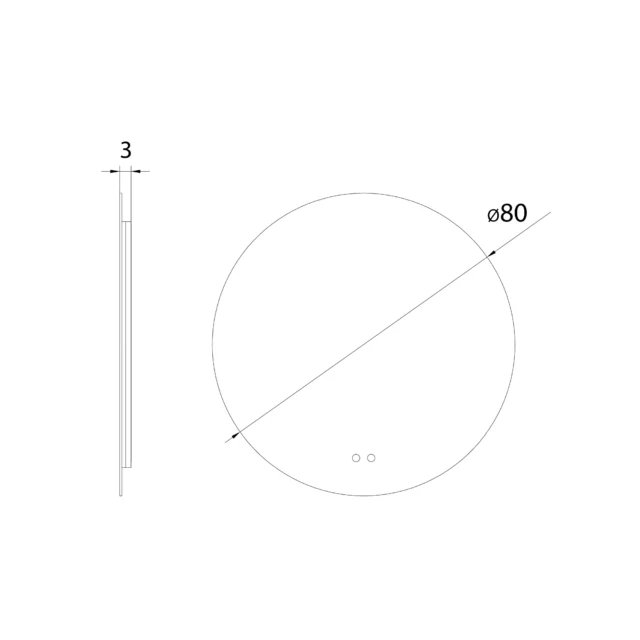 Miroirs → Maxlight W0387 Mirror Rond