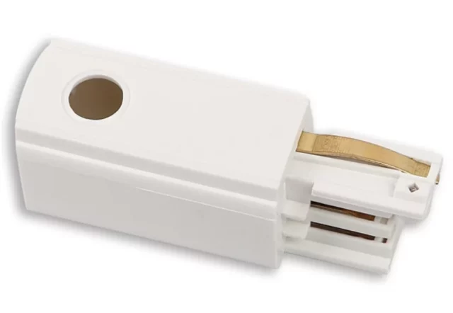 Systèmes de Rails → Systèmes de Rails 3-Phases → Accessoires → Maxlight MHT1-C/L-WH Alimentation d’extrémité gauche