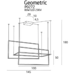 Lampes suspendues → Maxlight P0272 Geometric